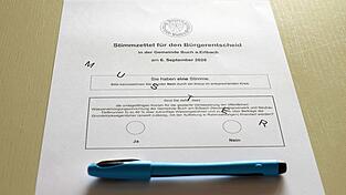 Die Bucher Bürger sind am 6. September aufgerufen, über den Bürgerentscheid abzustimmen. Die Bucher Bürger sind am 6. September aufgerufen, über den Bürgerentscheid abzustimmen.