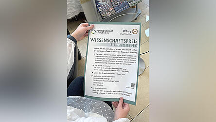 Die Ausschreibung zum Wissenschaftspreis.