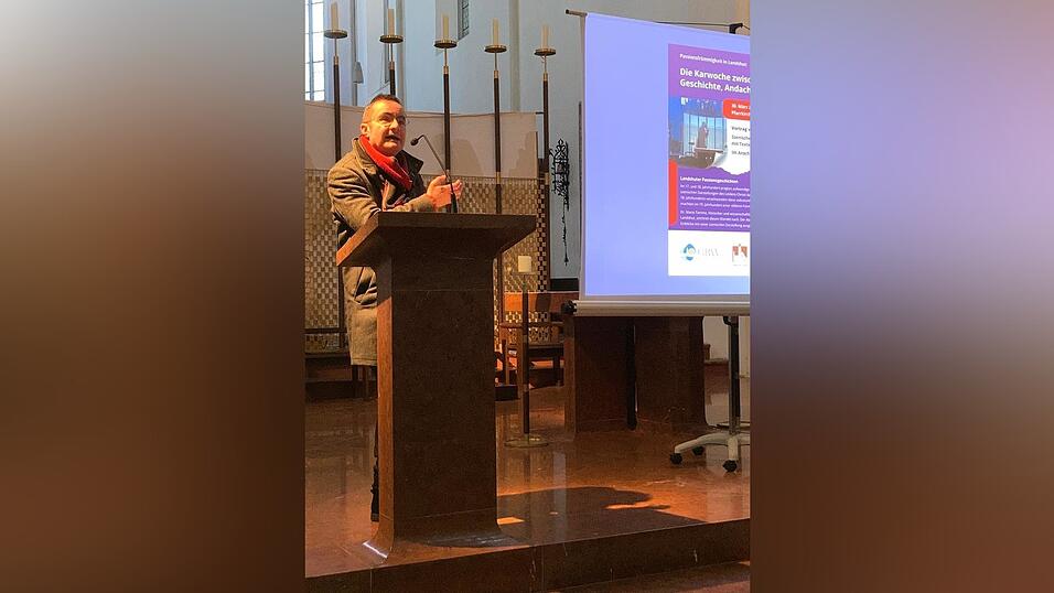 Mario Tamme berichtete Interessantes zur Karwochen-Tradition. Mario Tamme berichtete Interessantes zur Karwochen-Tradition.