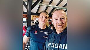 Ein gutes Team: Jonas Stockinger (links) und Fitness-Guru Sepp Maurer