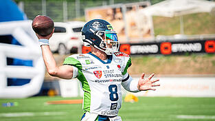 An ihm machen sich die Hoffnungen der Straubing Spiders fest: der neue Quarterback Ewan Lewandowski.