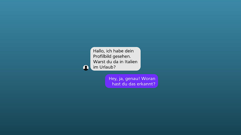 Chat nachgestellt.
