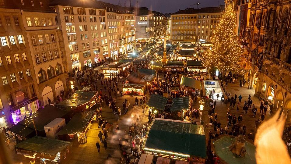 Der Christkindlmarkt auf dem Marienplatz in der Landeshauptstadt. (Archivbild)