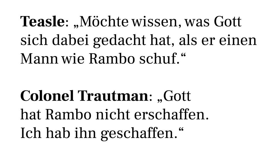 Quelle: Rambo Quelle: Rambo