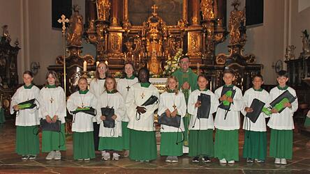 Die neuen Ministranten der Pfarrei St. Maria