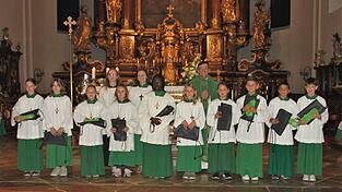 Die neuen Ministranten der Pfarrei St. Maria
