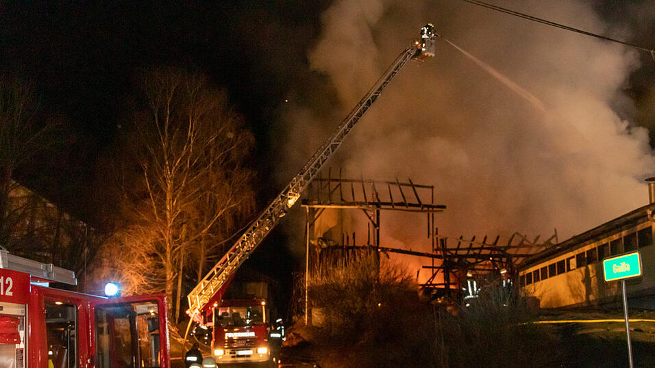 Mehrere Rinder sind bei einem Brand auf einem Bauernhof im Landkreis Deggendorf ums Leben gekommen.
