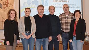 Lena Able (v. l.), Ida Noneder, Franz Schraufnagl, Max Wagner, Klaus Ott und Carola Straubinger