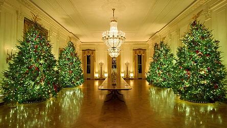 Die First Lady der USA, Melania Trump, hat das Weiße Haus weihnachtlich geschmückt.