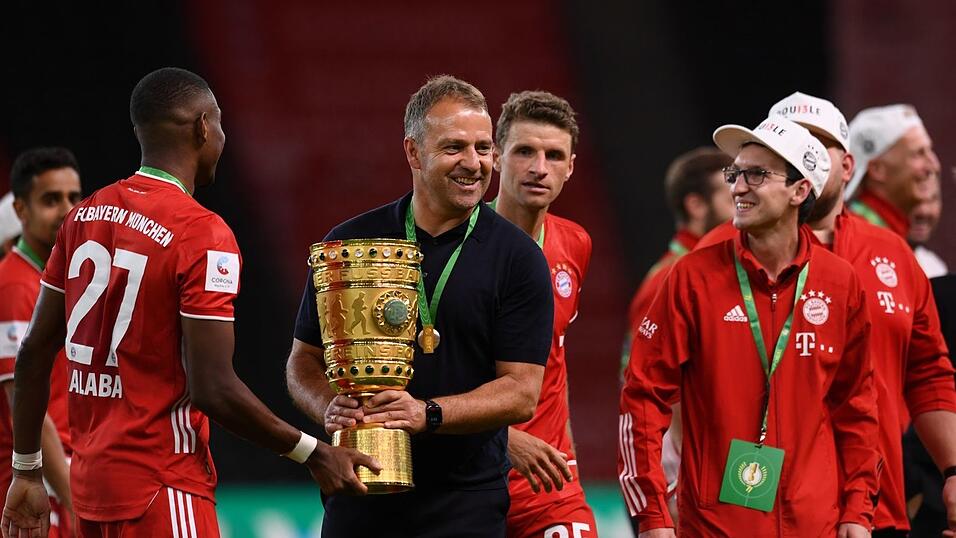 Beim letzten Pokalsieg des FC Bayern im Jahr 2020 war Hansi Flick noch der Trainer. Im Finale besiegten die M&uuml;nchner den aktuellen Halbfinalgegner Bayer Leverkusen. (Archivbild)