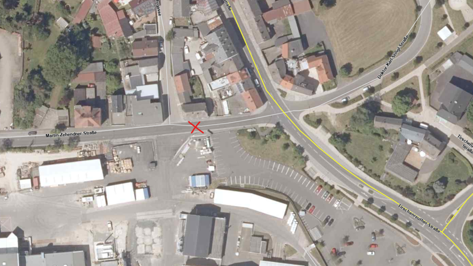 Hier hat sich der Unfall ereignet.