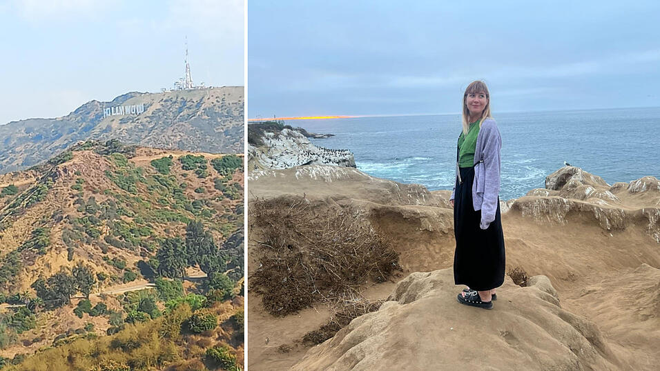 Natürlich hat Kati Auerswald während ihrer Zeit in Los Angeles auch die berühmten Hollywood-Lettern gesehen – wenn auch nur von ziemlich weit weg. Dafür war die Weltreisende an einigen Stränden in der Umgebung.