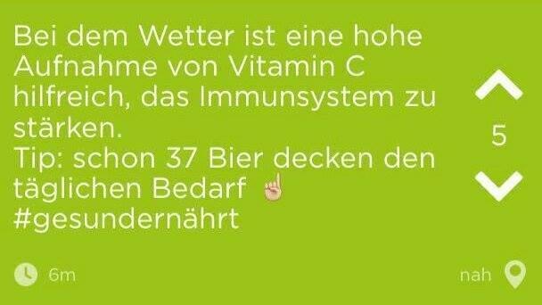 Beispiele für die App 'Jodel'. Beispiele für die App 'Jodel'.