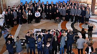 Gro&szlig;er Empfang f&uuml;r Bayerns Olympioniken in der Bayerischen Staatskanzlei.