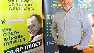 Olaf Minet kandidiert als listenloser OB-Kandidat. Selbst langjährige Beobachter der Landshuter Kommunalpolitik können sich an einen vergleichbaren Fall in den vergangenen Jahrzehnten nicht erinnern. Olaf Minet kandidiert als listenloser OB-Kandidat. Selbst langjährige Beobachter der Landshuter Kommunalpolitik können sich an einen vergleichbaren Fall in den vergangenen Jahrzehnten nicht erinnern.
