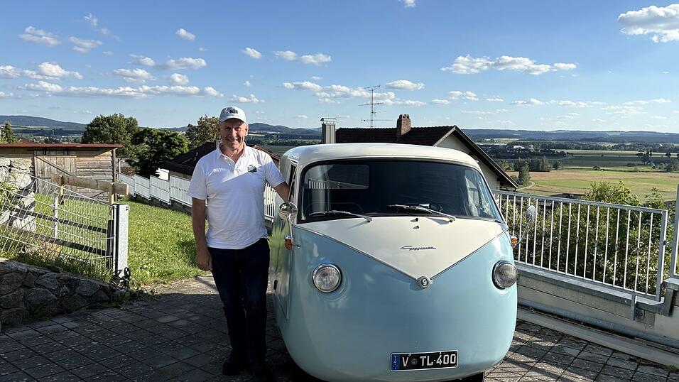 Das Goggomobil Carryall von David Bergman wurde in Australien aus Fiberglas hergestellt. Davon hat es auch seine runde Form. Das Goggomobil Carryall von David Bergman wurde in Australien aus Fiberglas hergestellt. Davon hat es auch seine runde Form.
