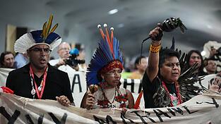 Der Klimagipfel war von Protesten Indigener begleitet worden.