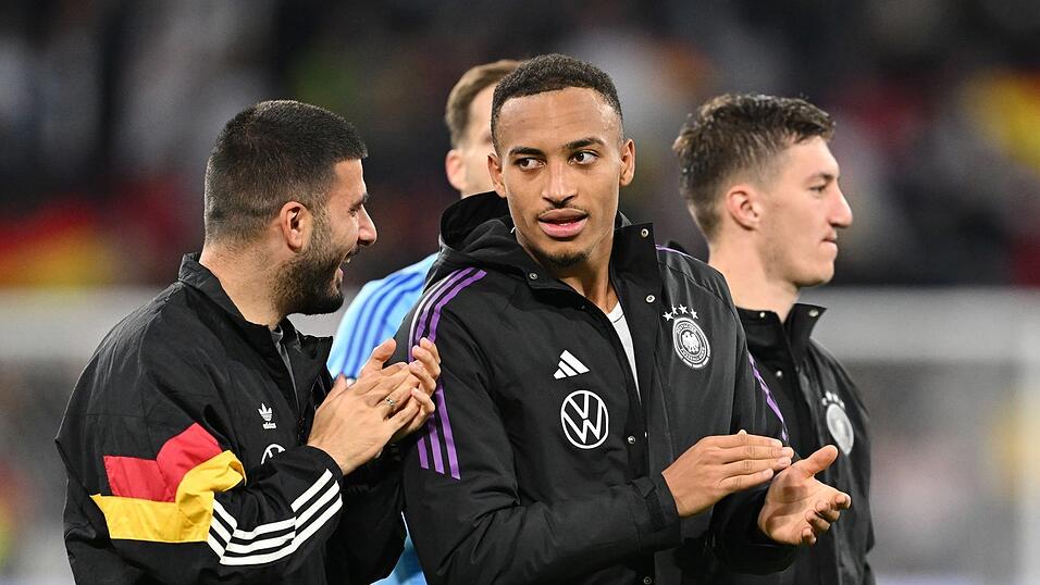 Die Stuttgarter Deniz Undav, Jamie Leweling und Angelo Stiller (v.l.) sollen bei der WM dabei sein. (Archivbild)