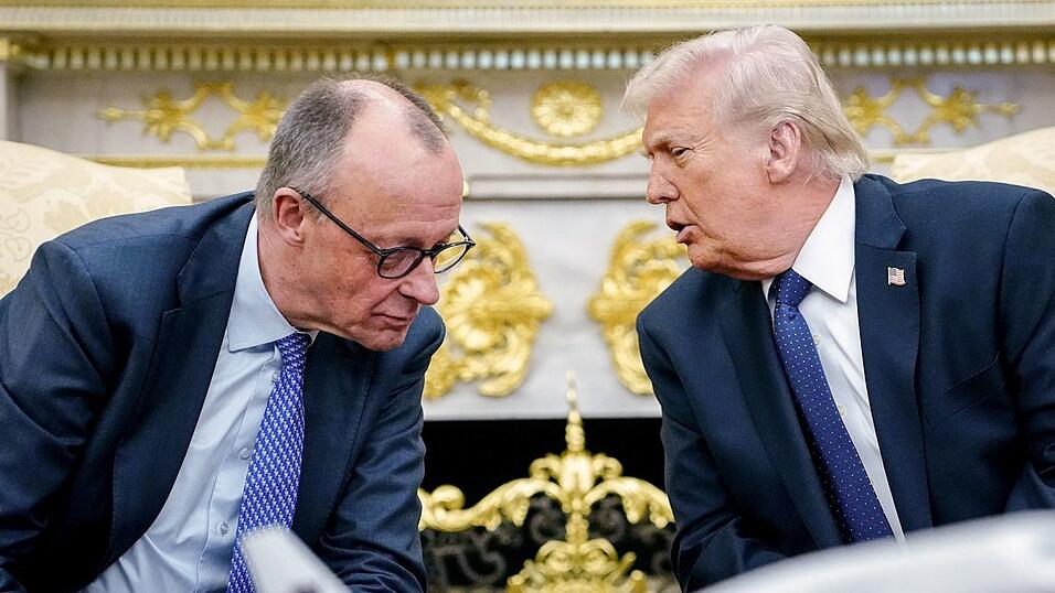 Merz und Trump: Das Verh&auml;ltnis der beiden ist inzwischen deutlich abgek&uuml;hlt. (Archivbild)
