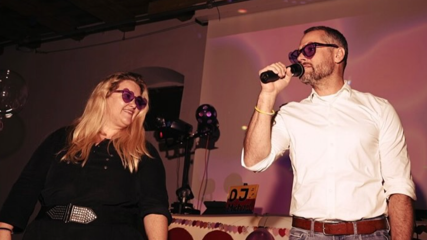 Cosima Mildenberger und Axel Weigert bei der Eröffnung der 'Lovestory 3.0' Cosima Mildenberger und Axel Weigert bei der Eröffnung der 'Lovestory 3.0'