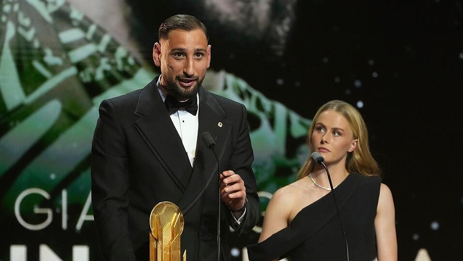 Nach dem Ballon d'Or gab es noch eine Auszeichnung für Donnarumma und Hampton. (Archivbild) Nach dem Ballon d'Or gab es noch eine Auszeichnung für Donnarumma und Hampton. (Archivbild)