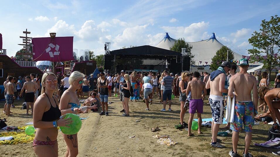 Gutes Wetter sorgte auch für gute Stimmung bei den Gästen bei Utopia Island.