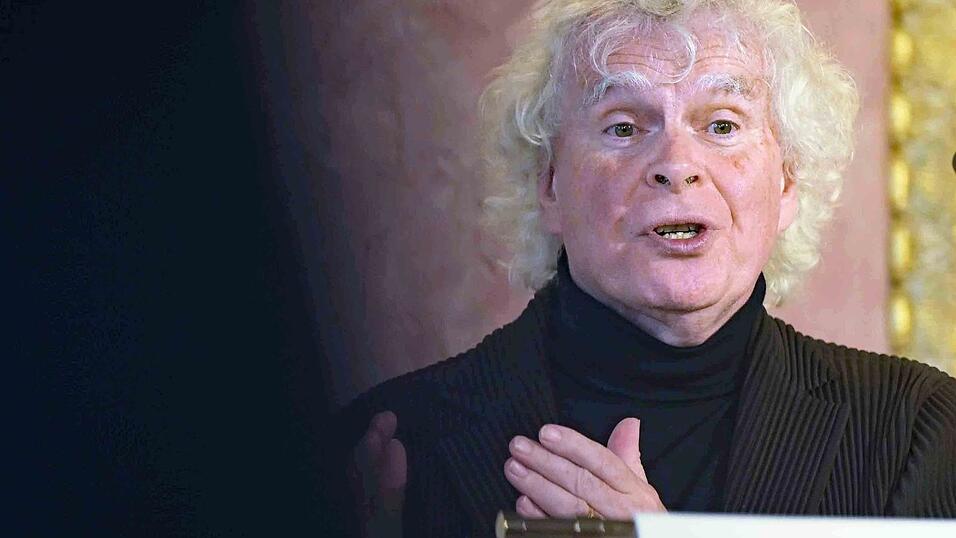 Dirigent Sir Simon Rattle gratuliert mit einem großen Konzertabend. (Archivbild) Dirigent Sir Simon Rattle gratuliert mit einem großen Konzertabend. (Archivbild)