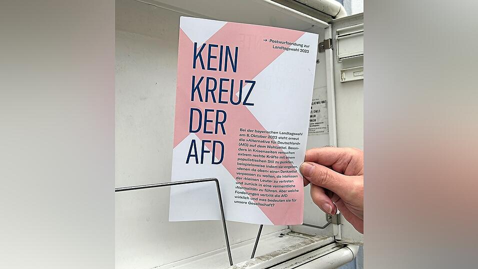 Diese Postwurfsendung landete am Wochenende in den Osterhofener Briefk&auml;sten.