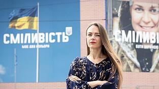 Oleksandra Matwijtschuk vom Center for Civil Liberties aus der Ukraine.