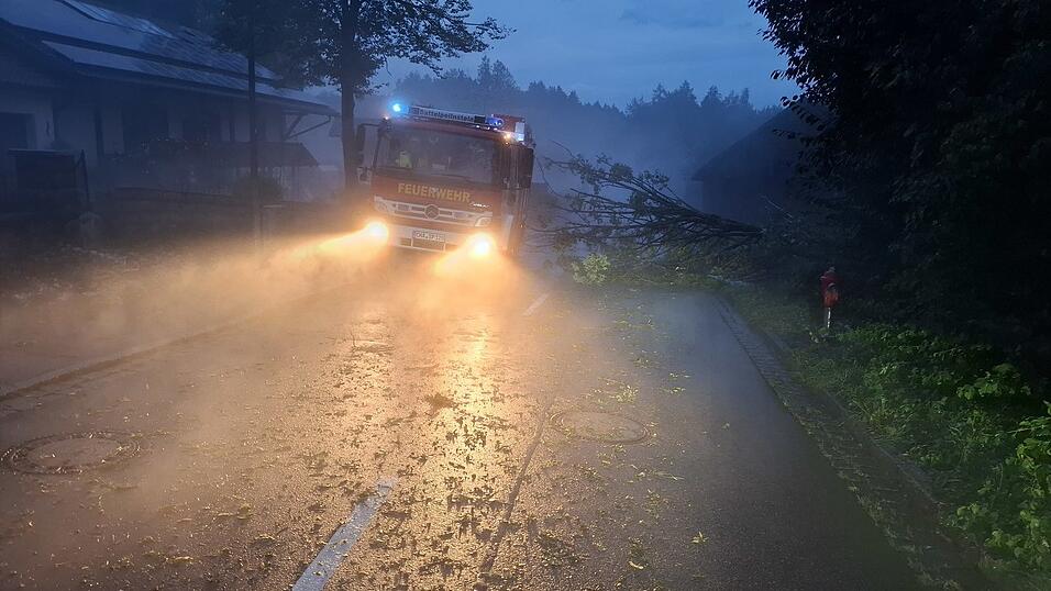 Feuerwehrautos bahnen sich ihren Weg durchs Chaos.