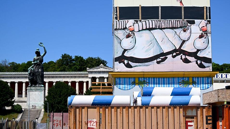 Der Paulaner-Turm soll laut Brauerei neu gestrichen werden.