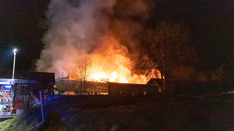 Mehrere Rinder sind bei einem Brand auf einem Bauernhof im Landkreis Deggendorf ums Leben gekommen.