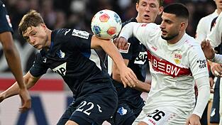 Im Verfolgerduell der Bundesliga trafen der VfB Stuttgart und die TSG 1899 Hoffenheim aufeinander.