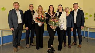 Josef Beham (v. l.), Franz Enzensberger, Kerstin Fastemmayr, Beate Ortmeier, Andrea P&ouml;chmann, Ute Drothler und Michael Sch&uuml;tz