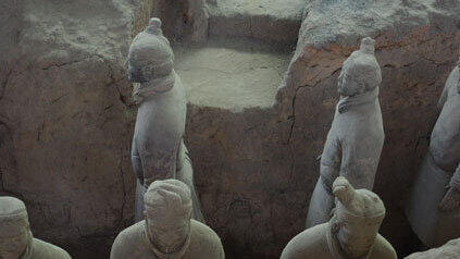 Auf dem Weg nach X'ian, der alten Kaiserstadt. Auf dem Weg nach X'ian, der alten Kaiserstadt.