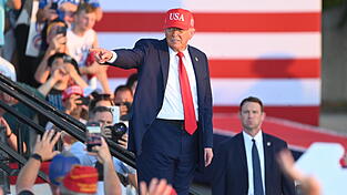 US-Präsident Donald Trump reitet auf einer Erfolgswelle.