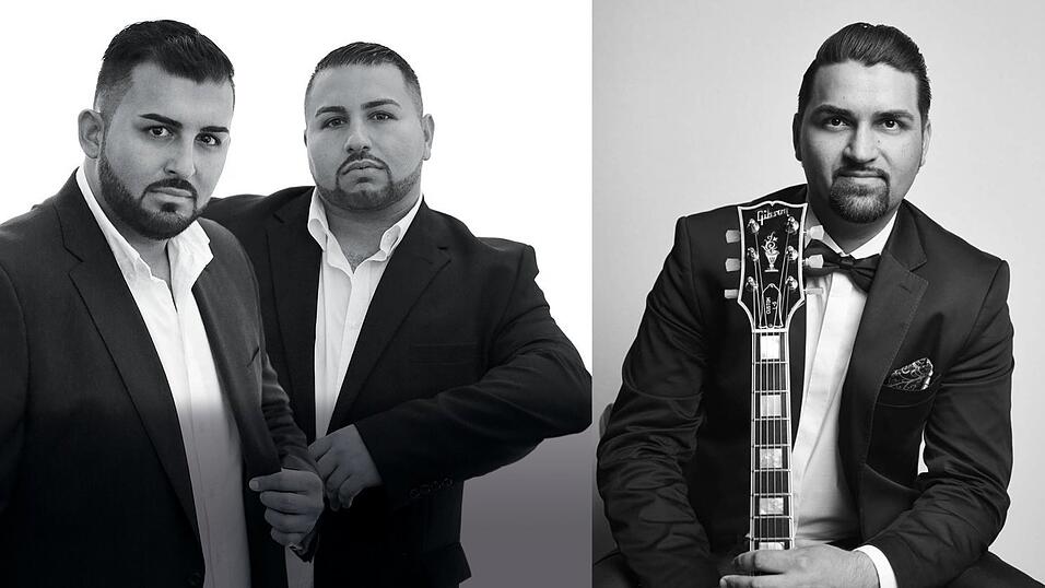 Bringen internationale Stars der Gypsy-Jazz-Szene nach Straubing: David und Danino Weiss (links) veranstalten das Django-Reinhardt-Festival. Der zweifache Echo-Jazz-Preisträger Giovanni Weiss (rechts) wird mit seiner „Django Cinema Show“ ein besonderes Konzerterlebnis bieten. Bringen internationale Stars der Gypsy-Jazz-Szene nach Straubing: David und Danino Weiss (links) veranstalten das Django-Reinhardt-Festival. Der zweifache Echo-Jazz-Preisträger Giovanni Weiss (rechts) wird mit seiner „Django Cinema Show“ ein besonderes Konzerterlebnis bieten.