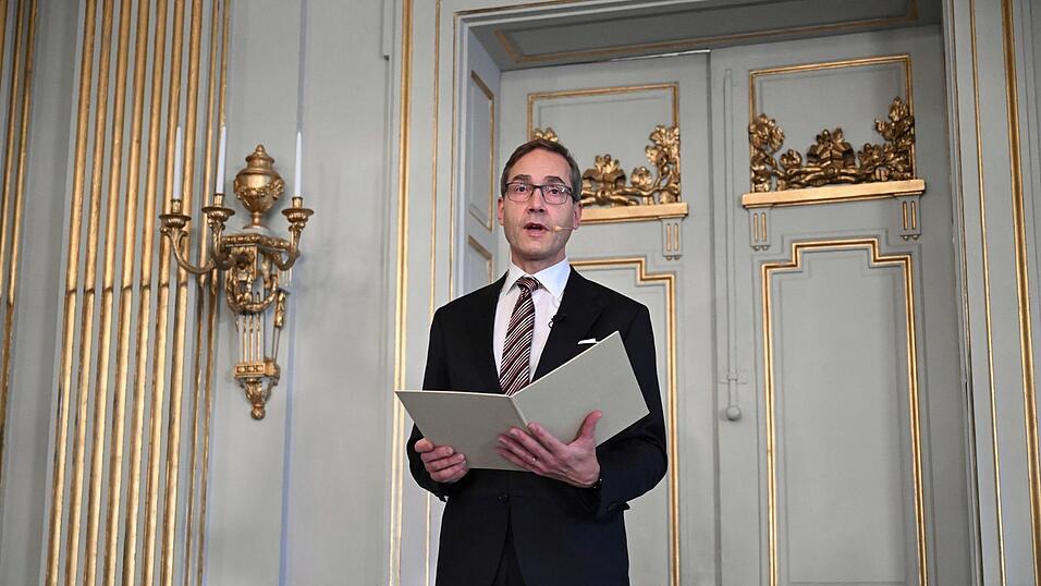 Mats Malm verkündet, wer den Literaturnobelpreis erhält. (Archivbild)