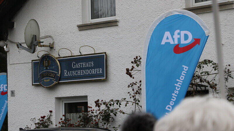 Im Gasthaus Rauschendorfer kam die AfD dann schlie&szlig;lich unter.