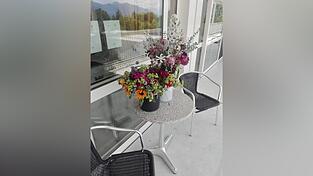 Auch die Terrasse hat sich Matthias Keck eingerichtet.&nbsp;