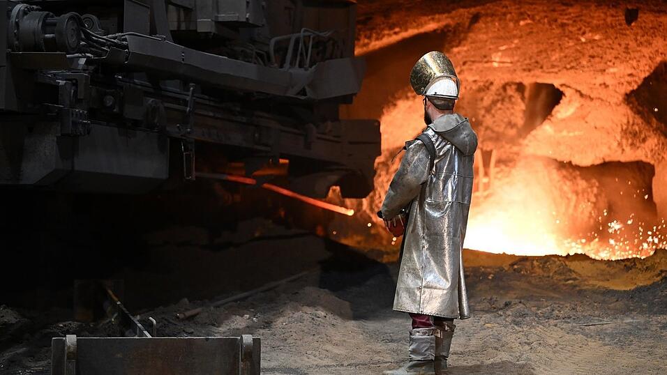 In der deutschen Stahlindustrie arbeiten rund 80.000 Menschen. (Archivbild) In der deutschen Stahlindustrie arbeiten rund 80.000 Menschen. (Archivbild)