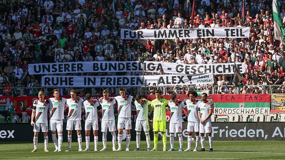 Gedenken an den fr&uuml;heren Augsburger Keeper Alexander Manninger.
