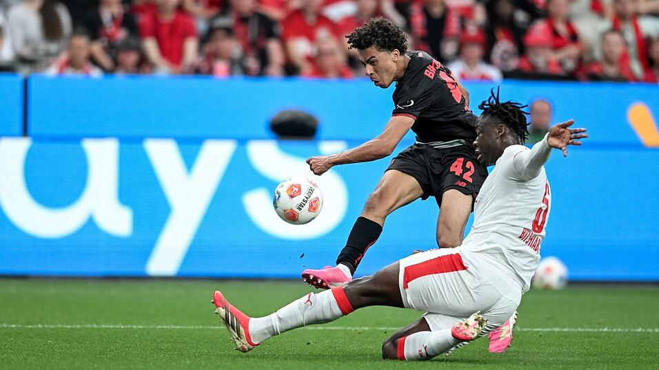Die Spieler von RB Leipzig hatten in Leverkusen &ouml;fter das Nachsehen.