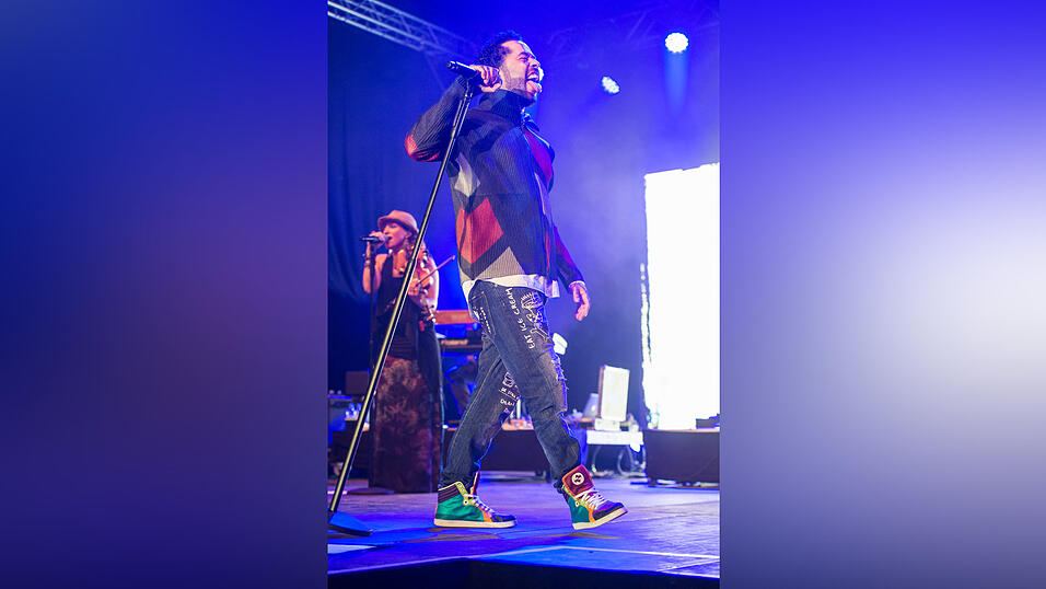 Der letzte Gig des Abends am Samstag: Adel Tawil. Foto: Mathias Adam