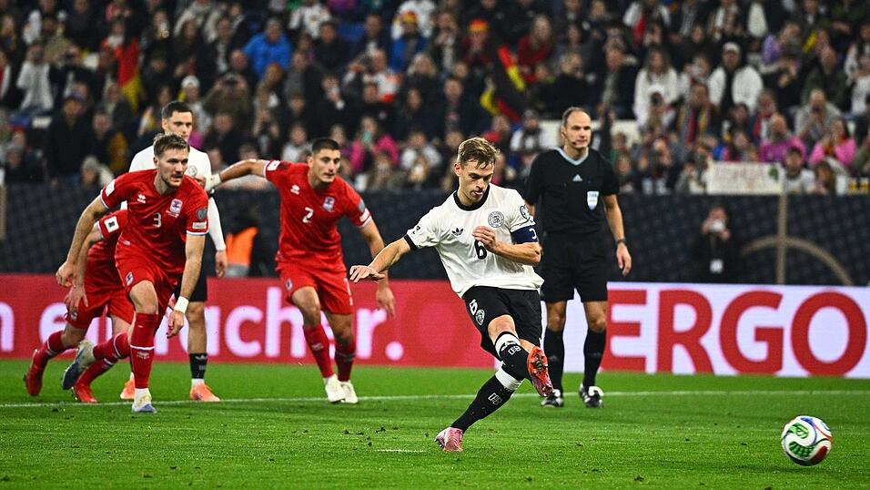 Traf in seinem 104. Länderspiel vom Elfmeterpunkt: Kapitän Joshua Kimmich.