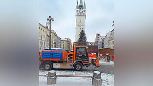 Mittags wurde noch einmal der Stadtplatz angefahren.