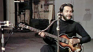 Die Aufnahme von 1969 zeigt Paul McCartney mit seinem sp&auml;ter verlorenen Bass.