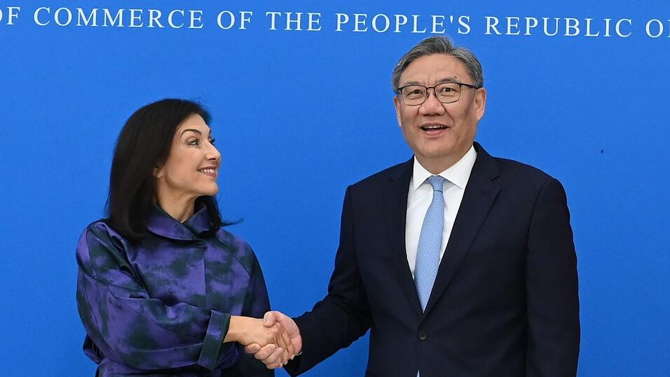 Wirtschaftsministerin Reiche (l) traf Chinas Handelsminister Wang. Wirtschaftsministerin Reiche (l) traf Chinas Handelsminister Wang.