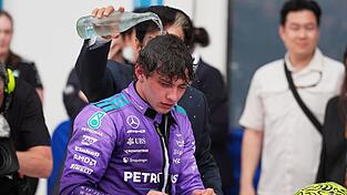 Kalte Dusche f&uuml;r Miami-Sieger Kimi Antonelli.