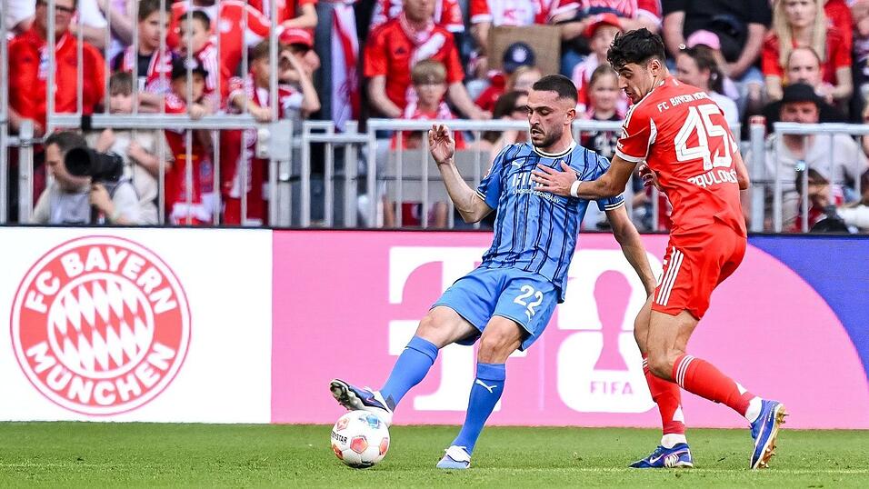 Hier noch Rivalen, bald wieder Teamkollegen bei den Bayern: Ibrahimovic (links) und Pavlovic (rechts). (Archivbild) Hier noch Rivalen, bald wieder Teamkollegen bei den Bayern: Ibrahimovic (links) und Pavlovic (rechts). (Archivbild)